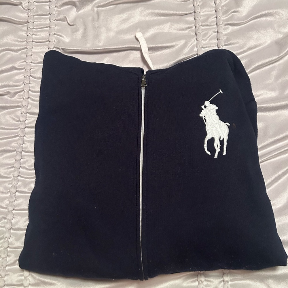 Polo navy zip up
